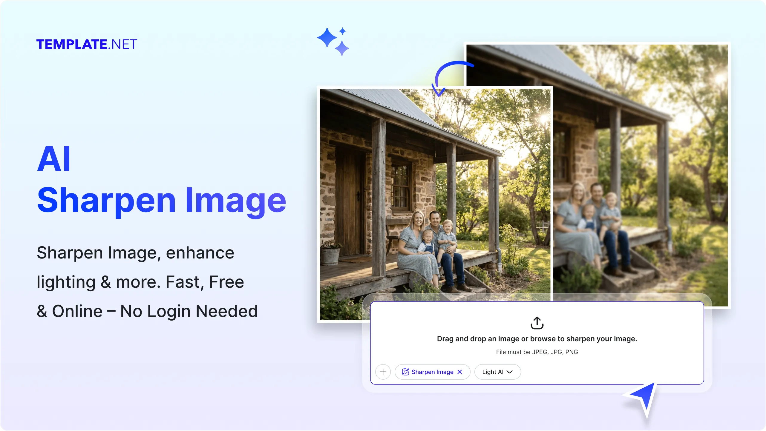 Free AI Image Sharpen Tool, AI Image Sharpen Online